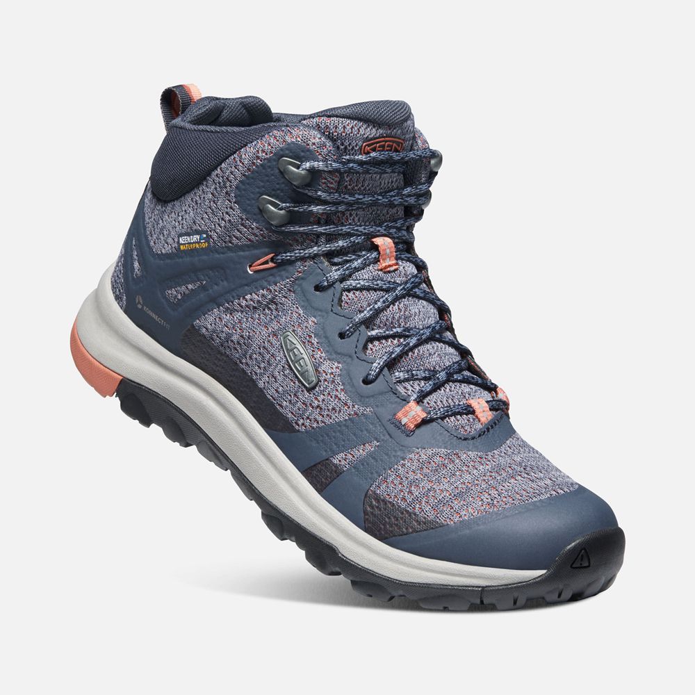 Keen Laarzen Dames Blauw - Terradora Ii Waterproof - 16375-UONZ